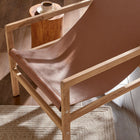 Modway - Sonora Cuir Fauteuil à bandoulière - Chestnut Tan-Barre-brancard