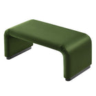 Modway - Koda Performance Velvet Ottoman de la cascade - Vert mousse noire-8
