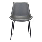 Zuo - Byron Chaise de salle à manger - Gris - Ensemble de 2-Confort moelleux et matériaux durables