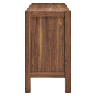 Modway - Capri Grains de bois de 65" Armoire de rangement de buffet - Noyer-Glissements au pied sans marquer