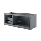 Modway - Vitality 48" Armoire de lavabo de salle de bain compatible double ou simple (non inclus) - Gris-Assemblée requise
