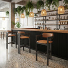 Zuo - Shaili Tabouret de bar - Brun-Aucun assemblage requis