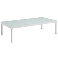 Modway - Harmony Terrasse extérieure Aluminium Table basse - Blanc-Table basse extérieure moderne