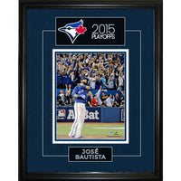 Jose Bautista 8x10 2015 Playoffs Game 5 ALDS Homerun Bat Flip - Impression encadree - 16" x 20"-Qualité supérieure - 8x10 framed