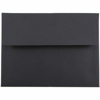 JAM Paper - Enveloppes d'invitation A6 - 4,75 x 6,5 - noires - Paquet de 50-Ces enveloppes sont parfaites pour envoyer des invitations, des cartes de voeux, des RSVP, des cartes de remerciement, des cadeaux d'anniversaire, des remises de diplômes, des vacances et plus encore
