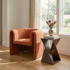 Zuo - Viana Fauteuil d’appoint - Orange brûlé-Dimensions: 29,1 po L x 36,6 po L x 27,6 po H