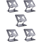 ShoppingAll - Support Élévateur Pour Ordinateurs Portables Et Tablettes Jusqu’à 17,3 Pouces – Noir - Paquet de 5-Compatibilité Universelle – Supporte les ordinateurs portables et tablettes jusqu’à 17,3", idéal pour le bureau, la maison ou les déplacements.