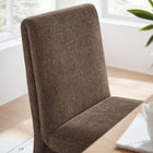 Modway - Emory Tissu tapis Fauteuil d’appoint de salle à manger - Mocha-Arrivée entièrement assemblée
