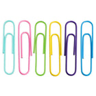 JAM Paper - Trombones jumbo colourés - grands 2 po - assortiment printanier - 6 paquets de 75-Quantité : 75 pinces de chaque couleur, 450 pinces au total