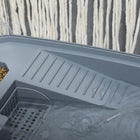 PawHut - Kit d’aquarium pour tortue - aquarium avec plateforme de repos et pompe-Couleur : Blanc 