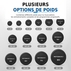 MotionGrey - Haltère  à poids fixe pour l’entraînement musculaire à domicile - 45 lb-Format à un haltère pratique pour créer ou compléter un ensemble de poids pour la maison