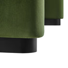 Modway - Koda Performance Velvet Ottoman de la cascade - Vert mousse noire-9