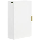 kleankin - Armoire murale de salle de bain avec étagères à 3 niveaux - blanc-Le design mural permet de gagner de la place