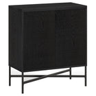 Hudson&Canal - Meuble d'appoint Brighton 28 po de largeur - Grain noir-Design contemporain moderne pour votre bureau à domicile, votre chambre ou vos espaces de vie