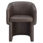 Modway - Verity Barrel Back Cuir végane Chaise à manger - Espresso-8