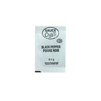 Sauce Craft par Ventura Foods - Poivre Noir Sachets Individuels - 0.1 g - 6000 sachets-Pret a l'usage