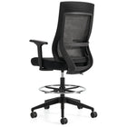 Offices to Go - Tabouret à hauteur réglable à dossier haut Zim - Noir-Assise profilée à bord semi-arrondi qui soutient efficacement le bassin et les hanches dans une position confortablement équilibrée, réduisant la pression au niveau des genoux et vous permettant de demeurer assis plus longtemps en tout confort