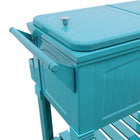 Permasteel - Glacière de patio style mobilier 80 pintes - Sarcelle-Deux poignées pour un déplacement facile