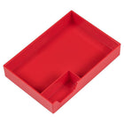 Jam Paper - Demi-plateaux de bureau empilables - Rouge-Couleur: rouge