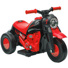 Qaba - Moto électrique pour enfants 3 roues 6V avec phare LED - noir-Permet un mouvement vers l'avant et vers l'arrière pour des expériences de conduite variées 