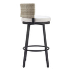 Zuo - Midnight Wave Tabouret de bar - Blanc-Garantie limitée de 3 ans