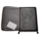 Tucci Italy - Davanti Bagages enregistrés rigides durables de 26 po - Noir-Maniabilité confortable - Poignée télescopique à prise douce au toucher et poignées de transport robustes sur le dessus et les côtés pour une manœuvre facile
