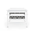 Guidecraft - Table et tabourets artistiques pour enfants de la collection Martha Stewart Living & Learning - Blanc crème-Les bords sont arrondis et les surfaces sont faciles à nettoyer