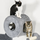 PawHut - Meubles muraux pour chat 4 pièces avec condo - gris-À l'abri des perturbations des autres animaux de compagnie 