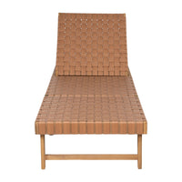 Zuo - Breath Chaise Lounge - Brun-Structure en bois d’acacia massif résistant aux intempéries avec tressage en rotin synthétique