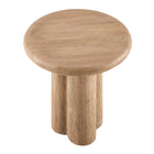 Modway - Tori Rond de 20 pouces Terrasse extérieure Béton Table d’appoint - Chêne-Assemblée requise
