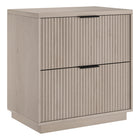 Hudson&Canal - Table de chevet Yarden 24 po - Blanc aulne-Design contemporain moderne pour votre chambre, votre suite d'invités ou partout où vous avez besoin d'un peu de rangement supplémentaire