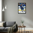 Robert Thomas St. Louis Blues - Toile encadree - 22" x 31"-Prêt à accrocher - livré entièrement assemblé