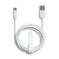 NXT Technologies - Câble tresse USB-C à USB-A, 4 pi, blanc-Le câble tresse de 4 pi resiste aux accrocs et aux enchevêtrements