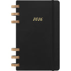 Moleskine - 2026 Spiral 12 mois couverture souple agenda annuel solaire , grand format - 5 po x 8.25 po - noir-Reliure En Spirale En Mélange De Liège À La Fois Robuste Et Flexible