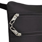Travelon - Sac bandoulière mince classique antivol à double fermeture éclair - 9 po l x 10,25 po H x 1 po P - Noir-21