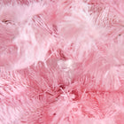 HOMCOM - Arbre de Noël Artificiel 4 Pieds à Ouverture Automatique pour Fête Rose-La base est détachable et pliable pour un rangement facile 