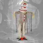 Outsunny - Clown citrouille animé grandeur nature 68 po - accessoire de fête-Fabriqué à partir de matériaux robustes et durables assurant le plaisir pour de nombreux Halloweens 