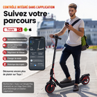 Gyrocopters - Trottinette électrique Flash 6.0 pour adultes et adolescents - Vitesse 30 km/h - Autonomie 30 km - 350 W - Noir-Conçu pour offrir durabilité et facilité d'utilisation, le Flash 6.0 supporte une charge maximale de 120 kg (265 lb)