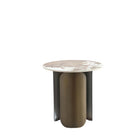 Manhattan Comfort - Table d’appoint Monica 19,68 po style moderne et glamour - Or-Table d’appoint moderne pour salon