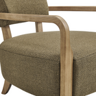Modway - Zinnia Mélange de lin Chaise d’accent - Olive-8