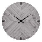 Monarch Specialties - 9038 Surdimensionné Grand Horloge Murale Rond de 30" - Gris-Cette horloge murale ronde de 30 pouces, avec sa finition chic gris aspect bois, apporte une touche moderne remarquable à n'importe quelle pièce, ce qui en fait l'élément décoratif idéal pour les intérieurs élégants, à la maison ou au bureau