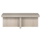 Hudson&Canal - Table basse rectangulaire Elna de 112 cm de largeur, , blanc aulne-La table est fabriquée à partir de matériaux MDF de haute qualité et durables