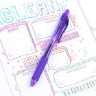 Pentel - EnerGel-X Rétractable Stylo à Encre Gel - (0,5mm) Pointe Aiguille - Encre Violette-Doté d’une prise unique et douce pour un meilleur contrôle.
