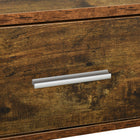 HOMCOM - Table basse avec rangement et tiroir - brun rustique-Couleur : Brun rustique
