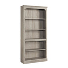 Sauder - Bibliothèque Arch à 5 étagères - Châtaignier crayeux-Rangement multi-pièces: cette bibliothèque fonctionnelle à 5 étagères peut répondre à vos besoins de rangement dans différentes pièces: salon, bureau, cuisine, atelier ou salle de bain