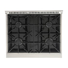Kucht - 30 po Série KNG Cuisinière Pro Style au gaz naturel - Acier inoxydable-Comparable aux cuisines professionnelles, cette cuisinière est équipée d’un four à convection de 22 000 BTU et d’un gril de 10 000 BTU