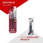 uni-ball − Stylos rétractables à gel effaçable − 0,7 mm − noir − paquet de 2-Couleur et construction du corps : Noir
