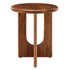 Modway - Rivian Manche Table d’appoint - Noyer-Capacité de poids : 77 lb