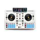 Hercules - DJControl Mix Ultra Contrôleur DJ mobile pour téléphones intelligents-Roues de jogging sensibles au tactile : scratch, mélange et exécutent avec précision, grâce à des roues de jogging réactives