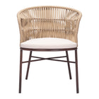 Zuo - Freycinet Chaise de salle à manger - Naturel - Ensemble de 2-Coussins amovibles et pratiques
